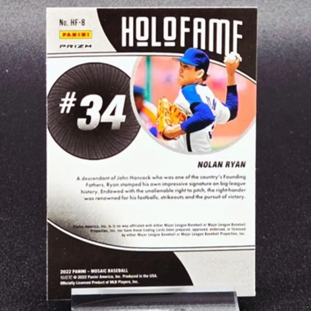 Nolan Ryan Red Blue Foil HoloFame Green Prizm Texas Rangers Houston Astros HOF